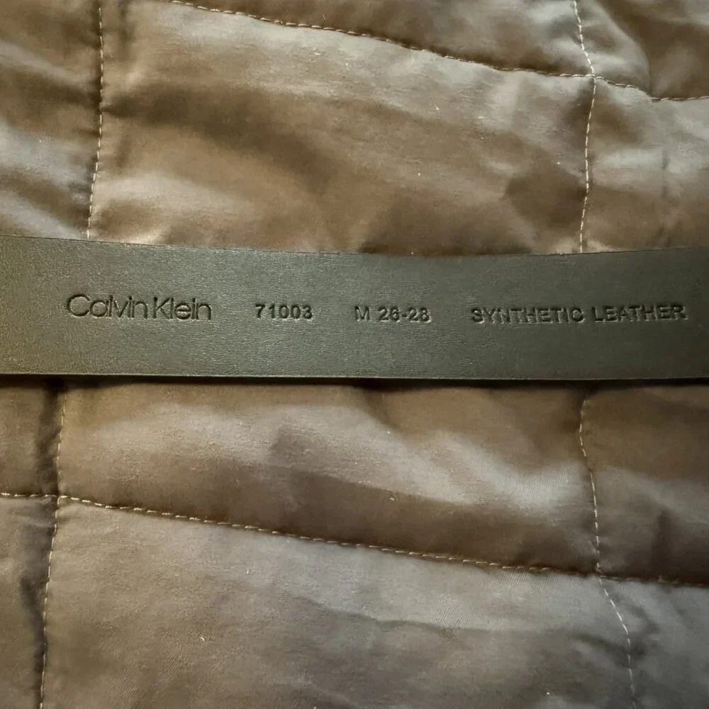 Calvin Klein Boys Black Teen Belt Sz Medium 26-28 Buckle Classic NEW